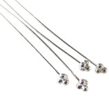 925 Nietstifte (4) - 50x0.5mm - mit 4fach Ball (2846)