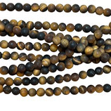 Mineralien·Perlen (1S) - Tigerauge matt - ~4.5mm (891714)