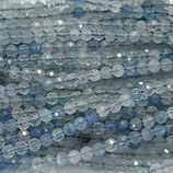 Mineralien·Perlen (1S) - Aquamarin - facettiert ~3.8mm (891512)