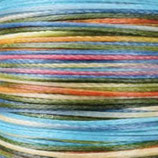 Polyester gewachst (1) - Multicolor 0.5mm - FLACH (04)