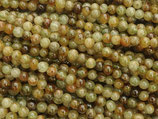 Mineralien·Perlen (1S) - Grüner Granat - glatt ~4mm (871415)