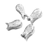 925 Fisch Perle (1) - 6x3mm - gebürstet (2860)