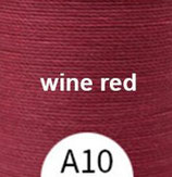 Polyester gewachst (1) - wine red - 0.65mm (A10)