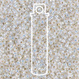 Miyuki Rocailles 11/0 - Gilt Lined - White Opal (551)