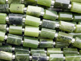 Mineralien·Röhren (1) - Kanadische Jade - glatt 10x7mm (871310)