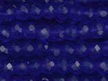 Glas·Rondellen (1S) - Navy Blue facettiert - ~2x3mm (311951)
