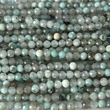 Mineralien·Perlen (1S) - Amazonit Peru - facettiert ~2mm (891646)