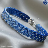Makramée Armband (1) - Blau (30082)