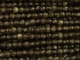Mineralien·Perlen (1S) - Goldobsidian - facettiert ~2.1mm (871620)