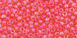 Toho Rocailles 11/0 - Light Topaz Neon - Pink·Lined (979)