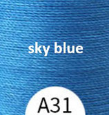 Polyester gewachst (1) - sky blue - 0.8mm (A31)