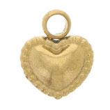 Anhänger Herzchen (1) - Edelstahl golden - 5mm (500057)