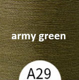 Polyester gewachst (1) - army green - 0.45mm (A29)