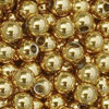 Perlen (50) - ~4mm Edelstahl - golden (451346)