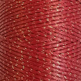 Glitzer Polyester (1) - 0.5mm gewachst - Rot (01)