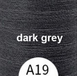 Polyester gewachst (1) - dark grey - 0.55mm (A19)