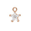 Anhänger Stern () - mit Strassstein - 6mm rosé (97802) -