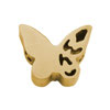 Schiebeperle Schmetterling (1) - Edelstahl golden - 8x10mm (451321)