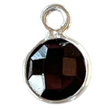925 Anhänger () - 6mm Granat - einfach (MS6041) -