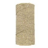 Polyester gewachst - Gold/Silver 1mm