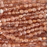 Mineralien·Coin (1S) - Sonnenstein facettiert - ~4x2.8mm (891611)