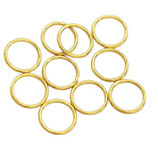 925 Biegeringe (1) - 10x1mm vergoldet - rund geschossen (4599)