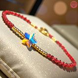 Makramée Armband (1) - Rot Metallic (30031)