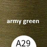 Polyester gewachst (1) - army green - 0.35mm (A29)