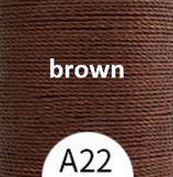 Polyester gewachst (1) - brown - 0.45mm (A22)