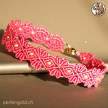 Makramée Armband (1) - Coral (30121)