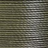 Polyester gewachst (1) - 0.55mm Army Green - rund (MSN531)