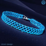 Makramée Armband (1) - Cerulean (30041)