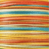 Polyester gewachst (1) - Multicolor 0.5mm - FLACH (03)