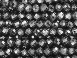 Zirkonia·Perlen (1S) - Schwarz facettiert - ~1.9mm (311788)