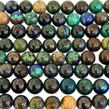 Mineralien·Perlen (1S) - Azurit - glatt ~6.3mm (891557)