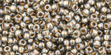 Toho Rocailles 11/0 - Gold·Lined - Black Diamond (993)