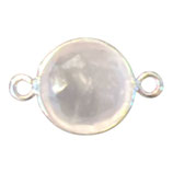 925 Verbinder () - 10mm Rosenquarz (CS1002) -