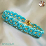 Makramée Armband (1) - Türkis (30140)
