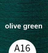 Polyester gewachst (1) - olive green - 0.35mm (A16)