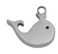 Anhänger Wal (1) - ~10mm Edelstahl (451229)