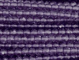 Glas·Perlen (1S) - Amethyst facettiert - ~3mm (311837)