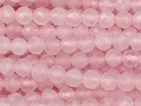 Mineralien·Perlen (1S) - Rosenquarz facettiert - ~3.5mm (871550)