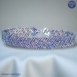 Makramée Armband (1) - Violettöne (30027)