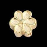 925 Perlen·Blümchen (1) - 6mm vergoldet (4800)