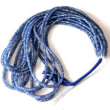 Mineralien·Rondellen (1S) - Saphir facettiert - blau (890833)