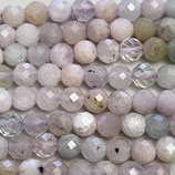Mineralien·Perlen (1S) - Kunzit facettiert - ~4.1mm (891313)