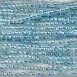 Mineralien·Perlen (1S) - Himmelblau Topas - facettiert ~2mm (891504)