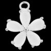 Anhänger Blume () - mit Opalstrasssteinen - 11mm (97983) -