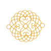 Ornament (2) - 19mm - golden (451180)