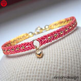 Makramée Armband (1) - OrangeGelb Multicolor (30035)